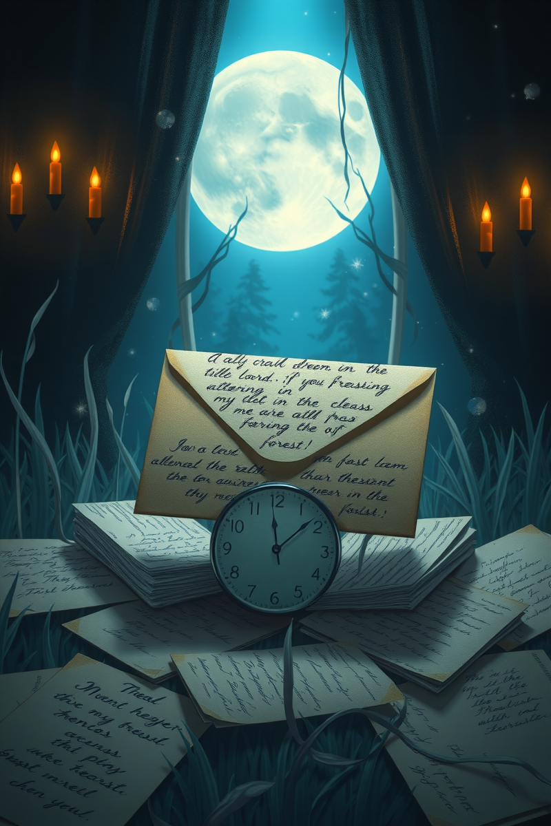 I keep thinking about a dream I had last night — A Clock In The Grass At The Edge Of A Forest