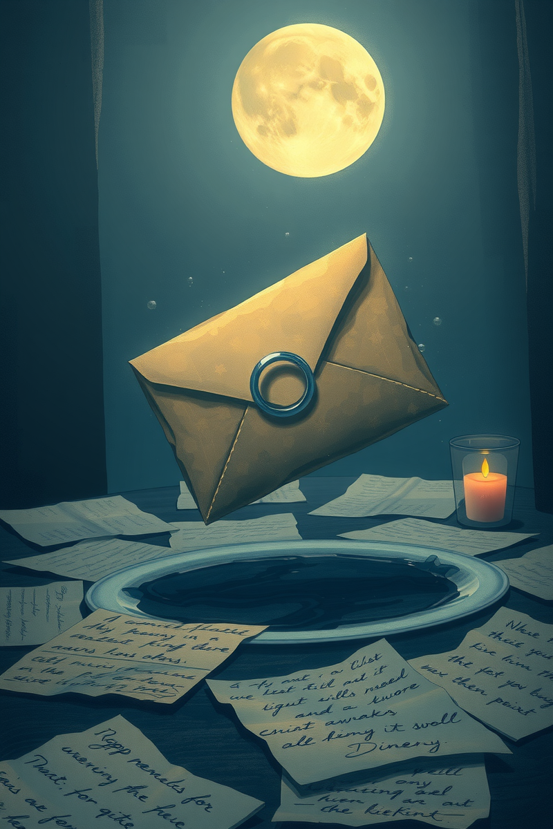 I keep thinking about a dream I had last night — A Ring In Water At A Table Set For Dinner