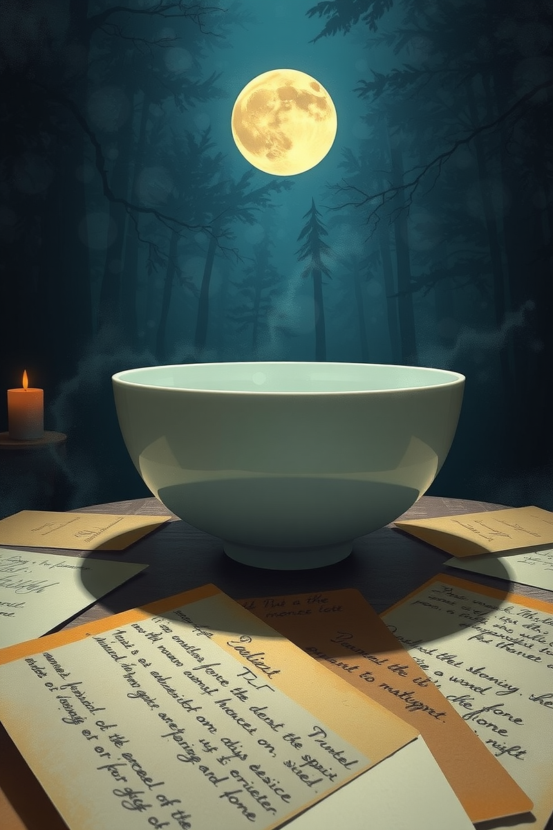 I keep thinking about a dream I had last night — A White Bowl At The Edge Of A Forest