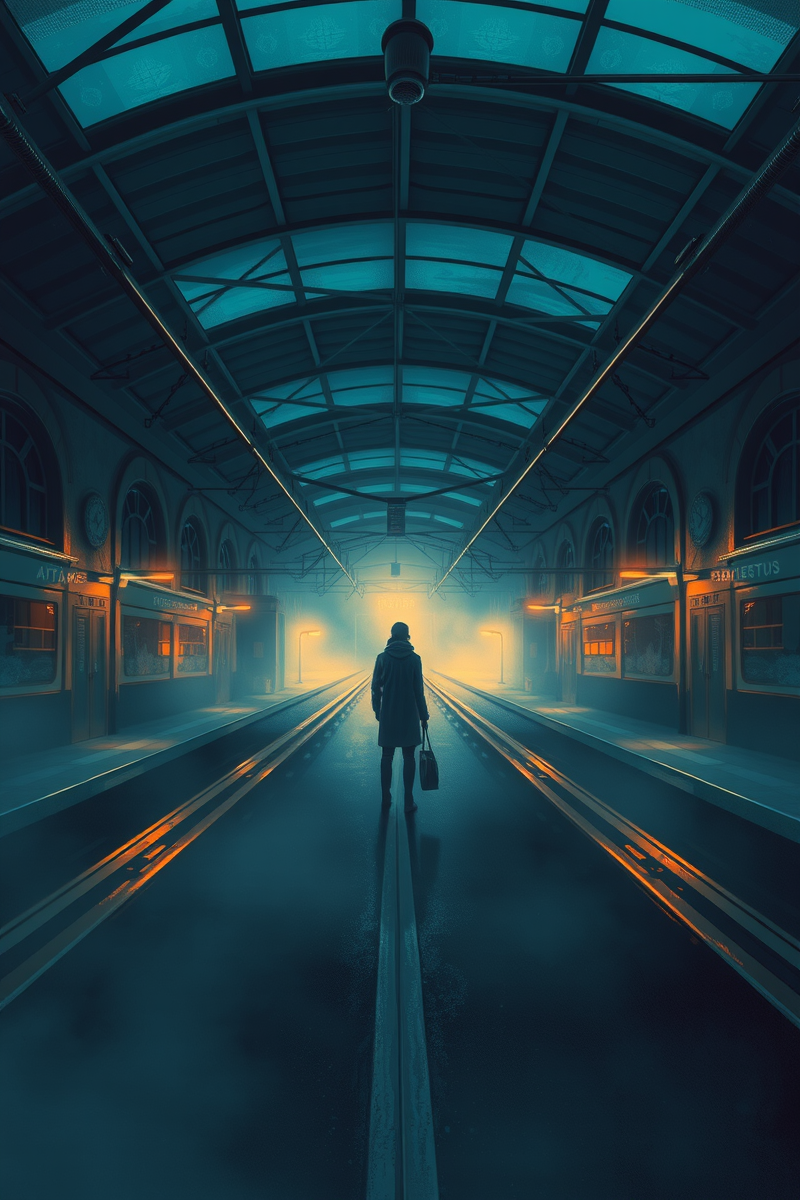 Lost in a Train Station At Night