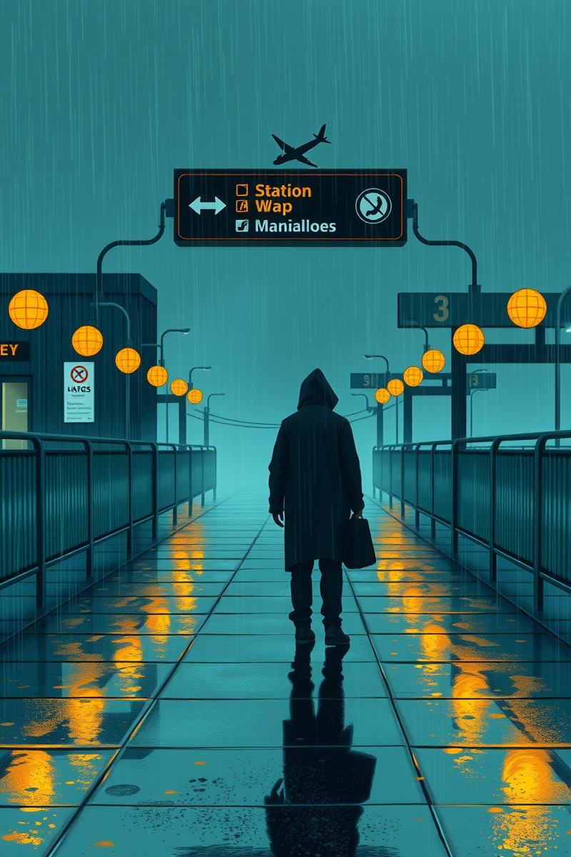Lost in an Airport During Rain