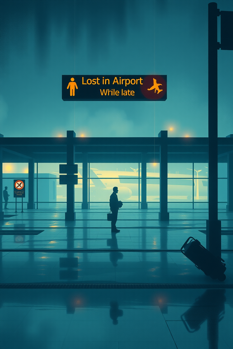 Lost in an Airport While Late