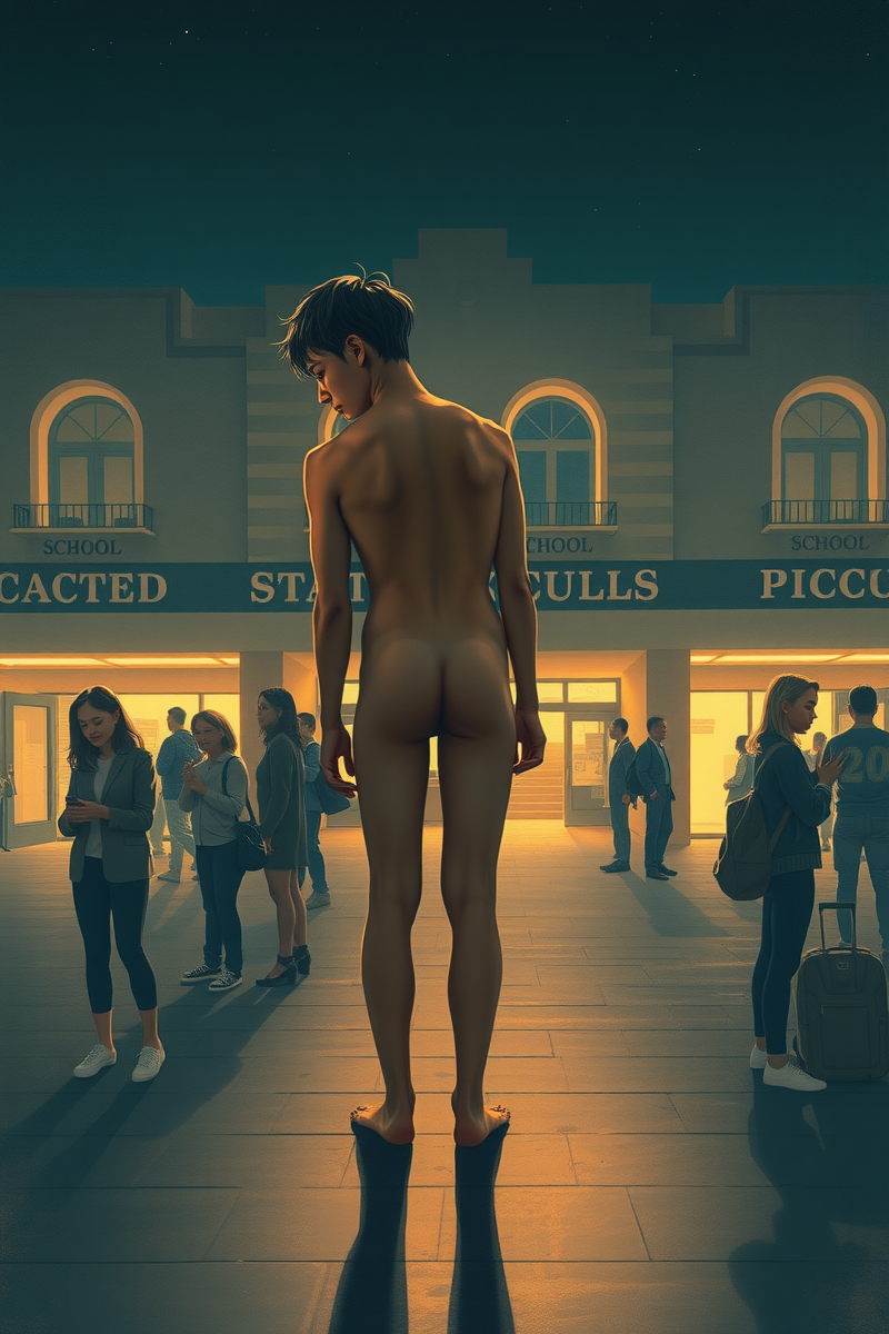 Naked at School While Looking for Clothes