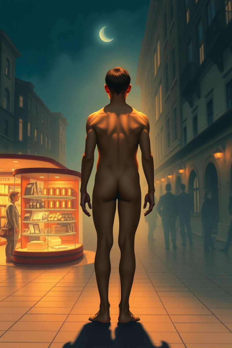 Naked in a Store Before a Speech