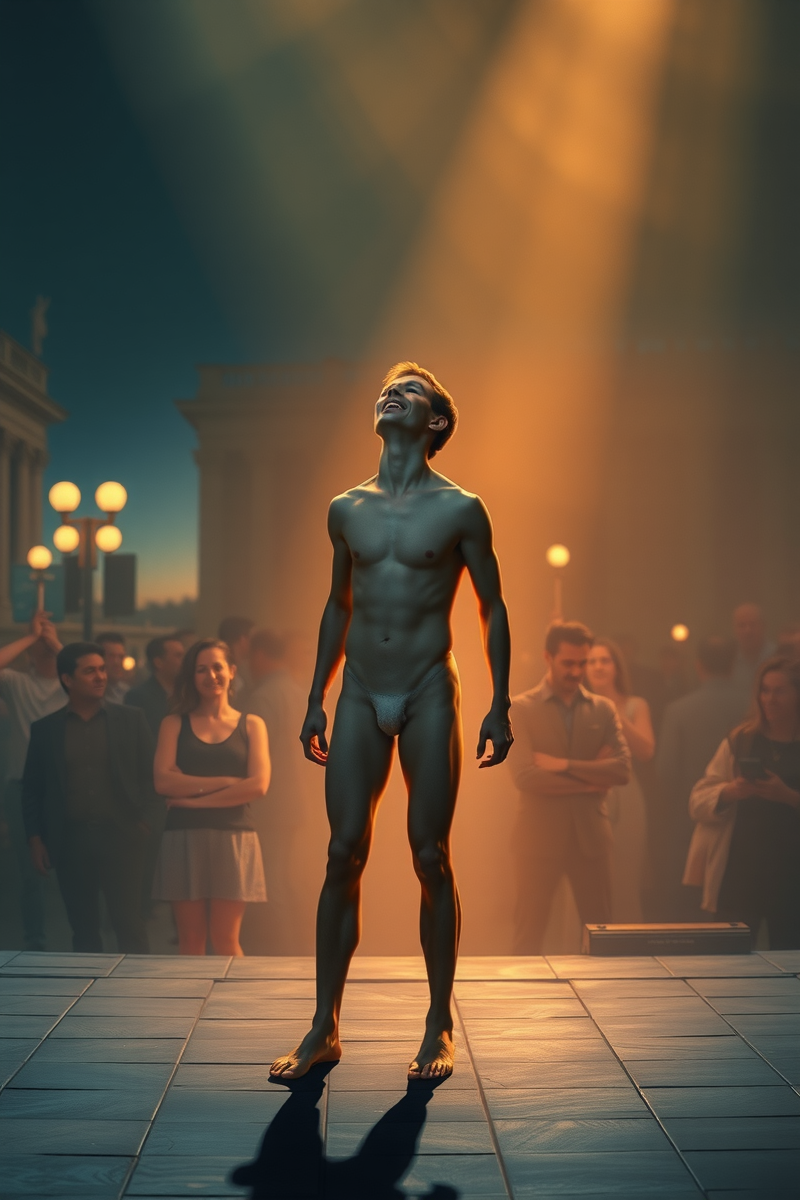Naked on Stage And Laughing