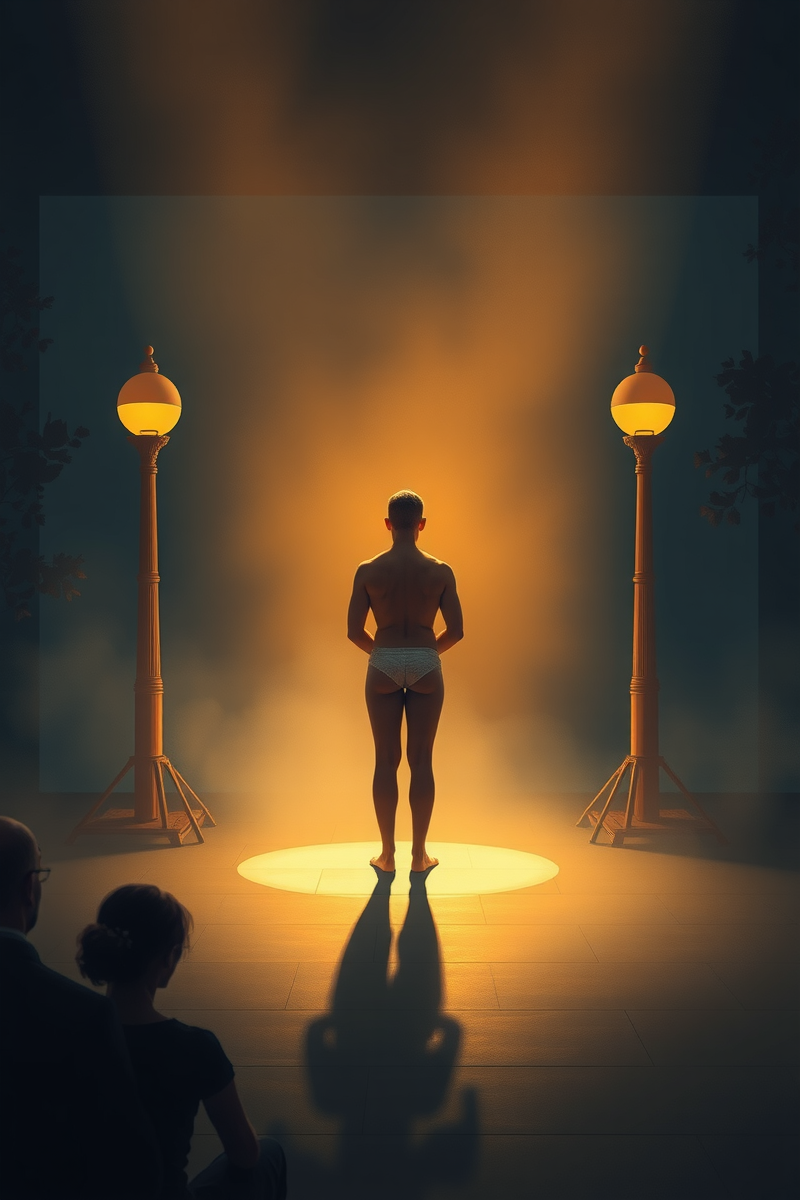 Naked on Stage During an Exam