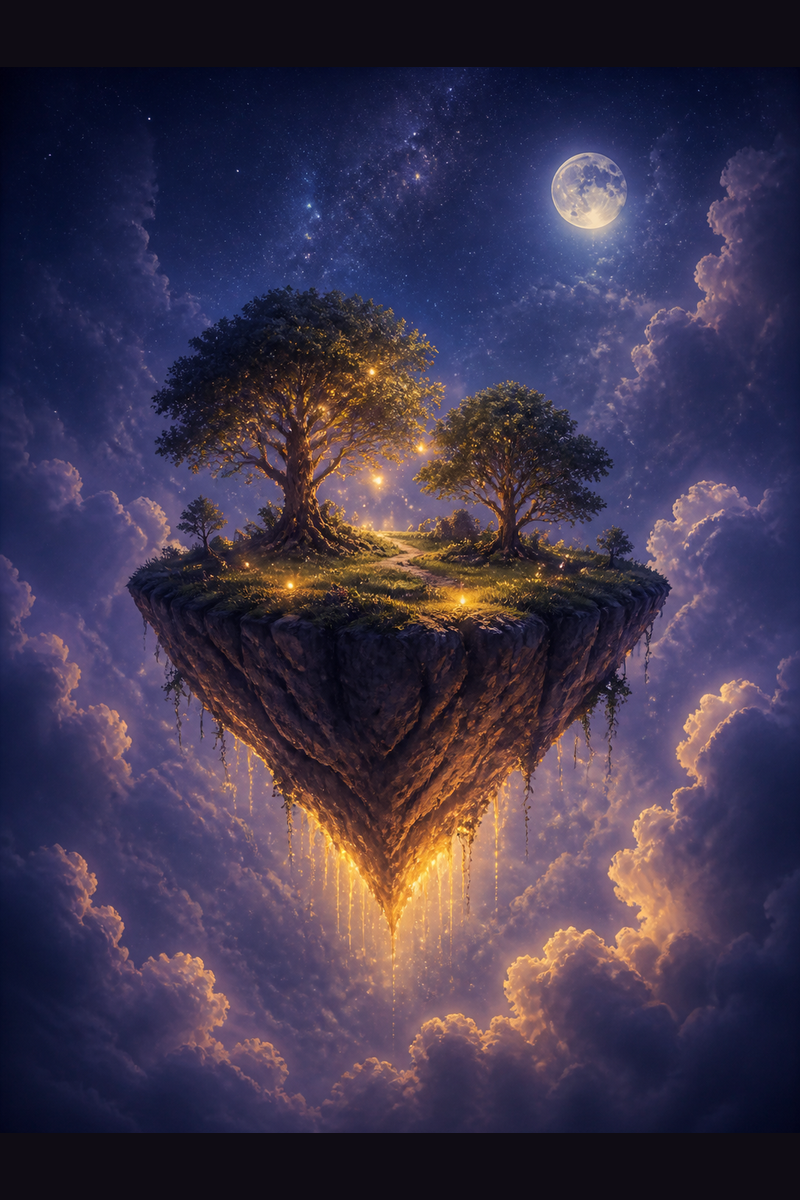 Summoning A Floating Island in a Lucid Dream