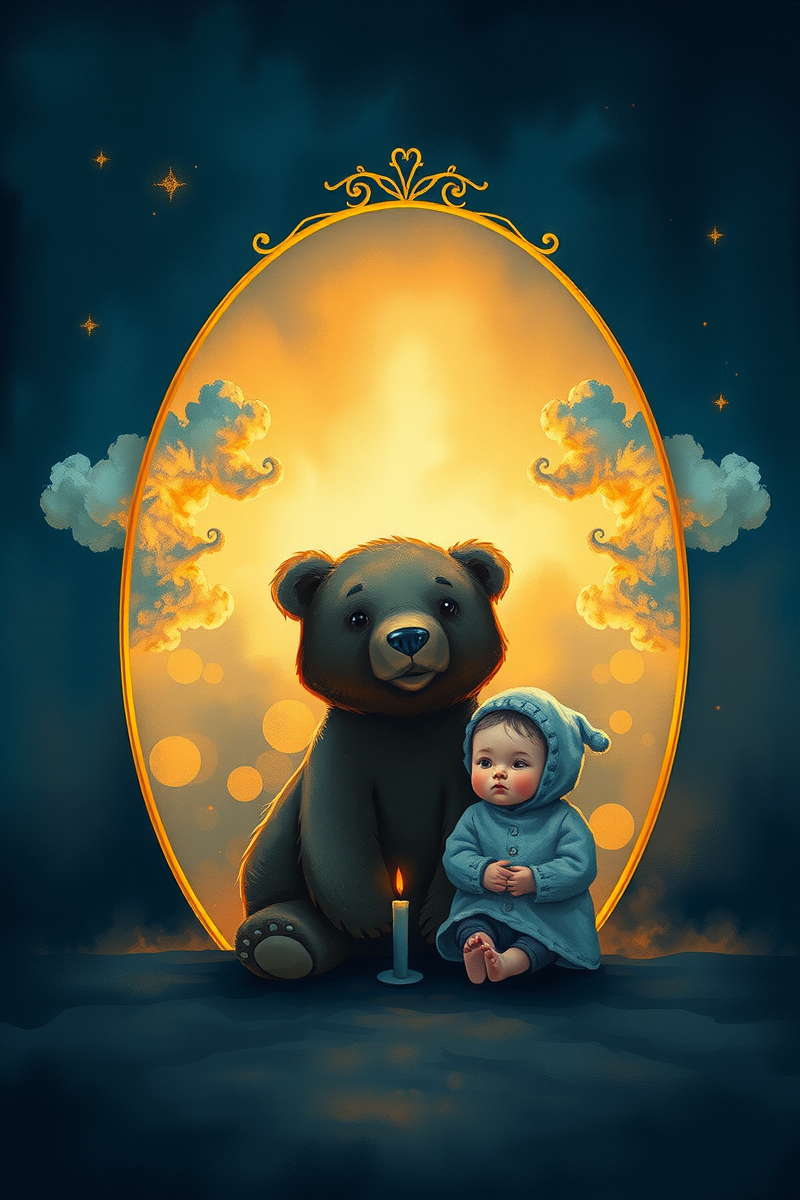Teddy Bear Beside a Baby