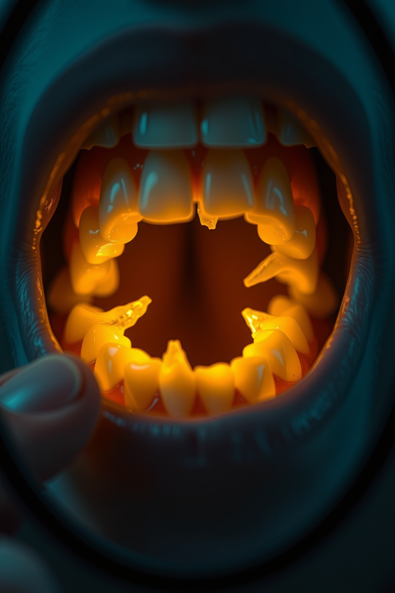 Teeth Crumbling In a Mirror