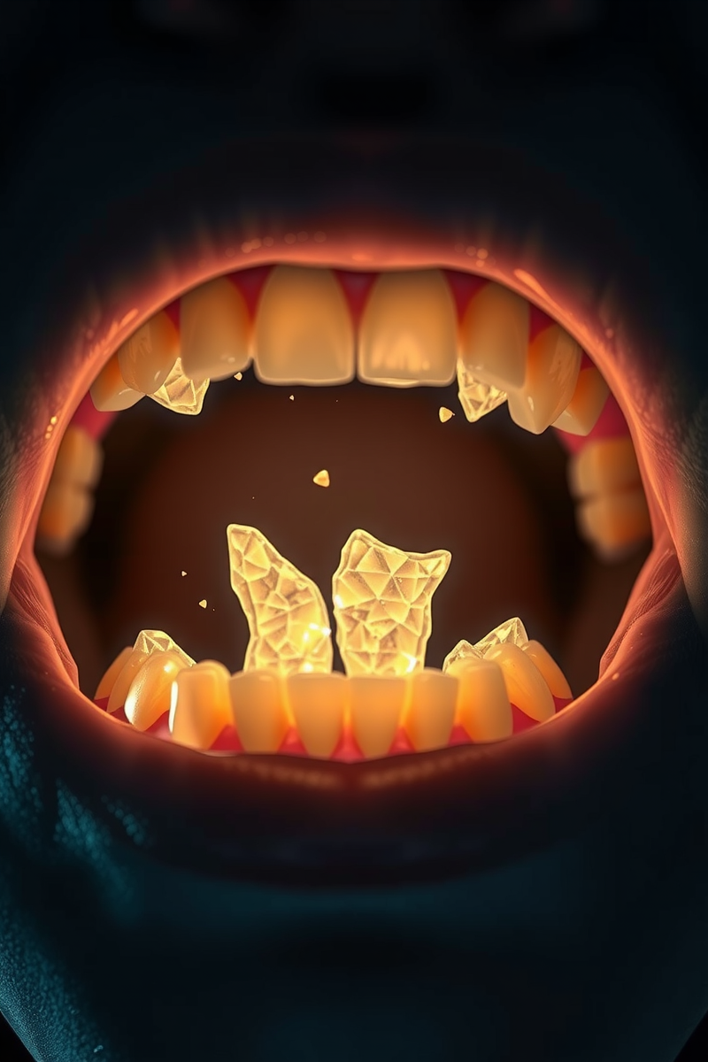 Teeth Crumbling While Trying to Speak