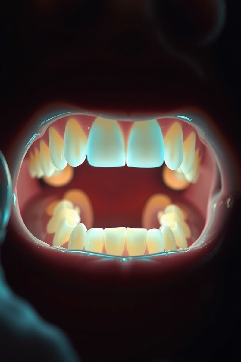 Teeth Turning Black Before a Presentation