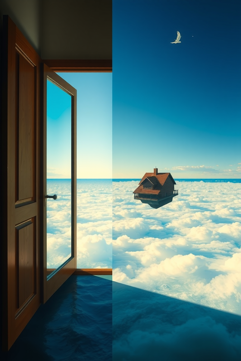 The dream did not have a plot, only a scene — A Bird Made Of Glass At The Bottom Of A Bright Sea