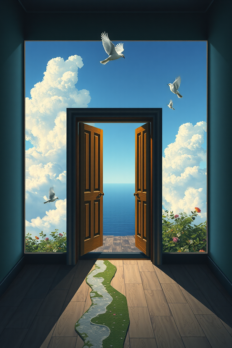 The dream did not have a plot, only a scene — A Bird Made Of Glass In A Garden With No Ground
