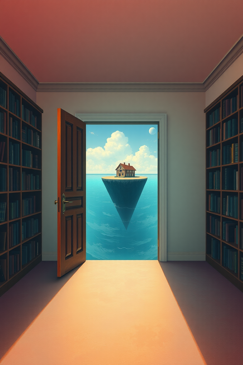 The dream did not have a plot, only a scene — A Library Under The Ocean At The Bottom Of A Bright Sea