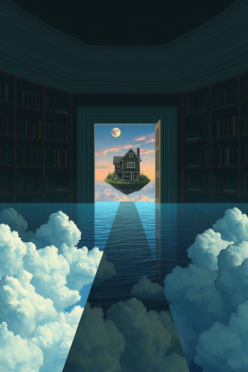 The dream did not have a plot, only a scene — A Library Under The Ocean On A Road Made Of Glass