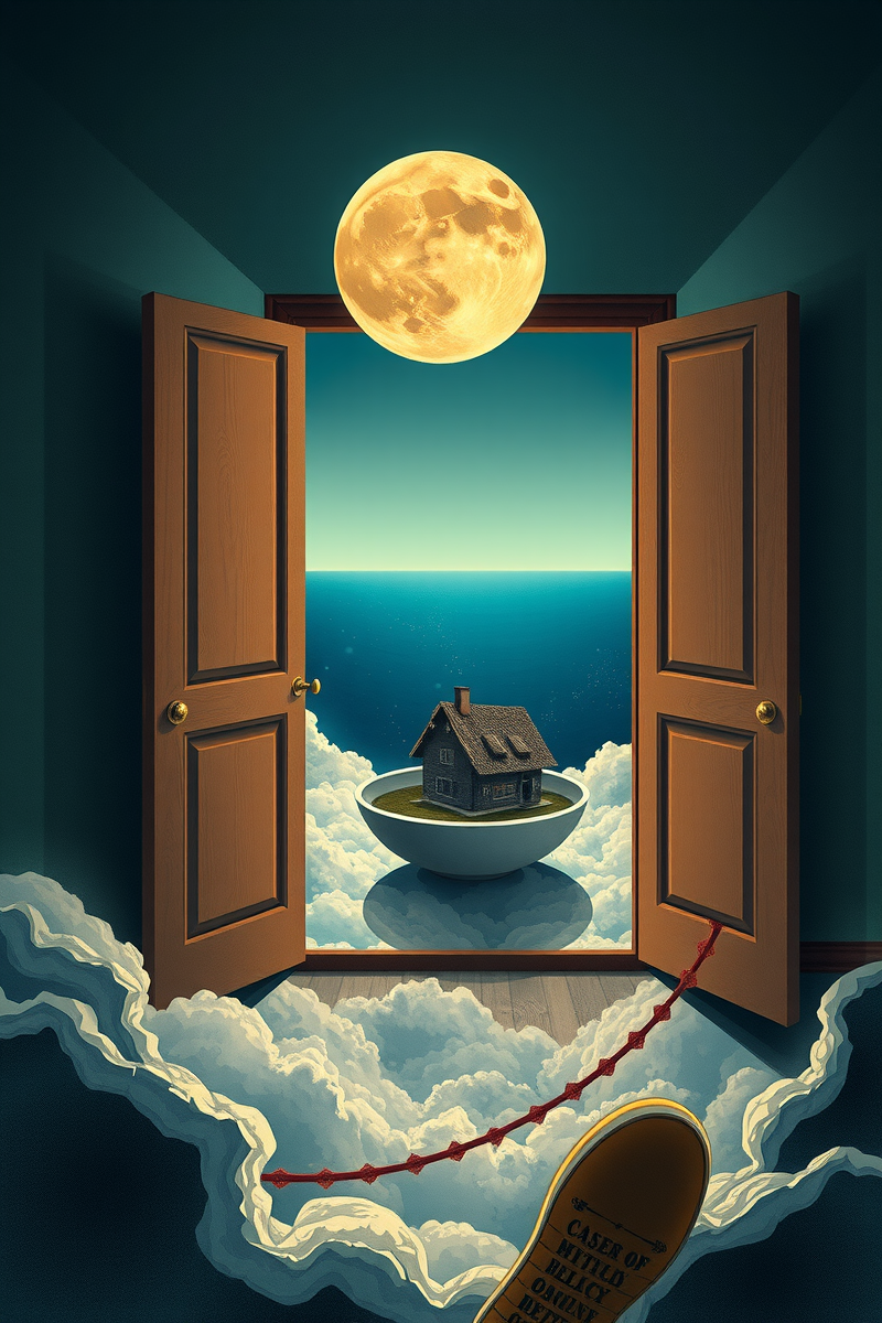 The dream did not have a plot, only a scene — A Moon Inside A Bowl In A City Folded Like Paper