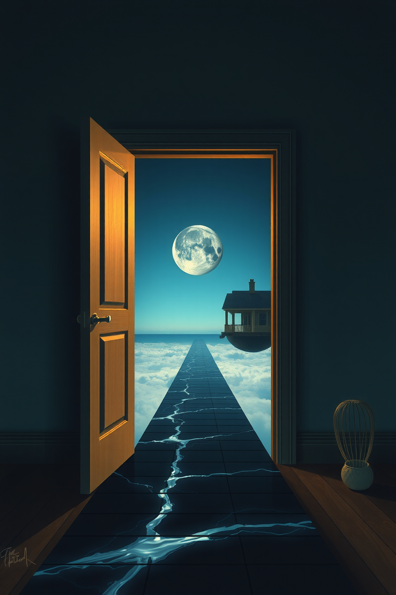 The dream did not have a plot, only a scene — A Moon Inside A Bowl On A Road Made Of Glass
