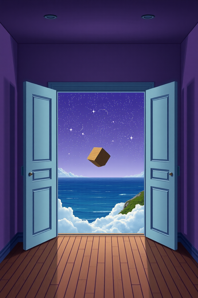 The dream did not have a plot, only a scene — A Room Filled With Stars Under A Violet Sky