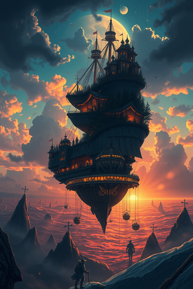 The dream lasted so long that it felt like a whole day had pas — A Box Of Keys A Ship At Dusk