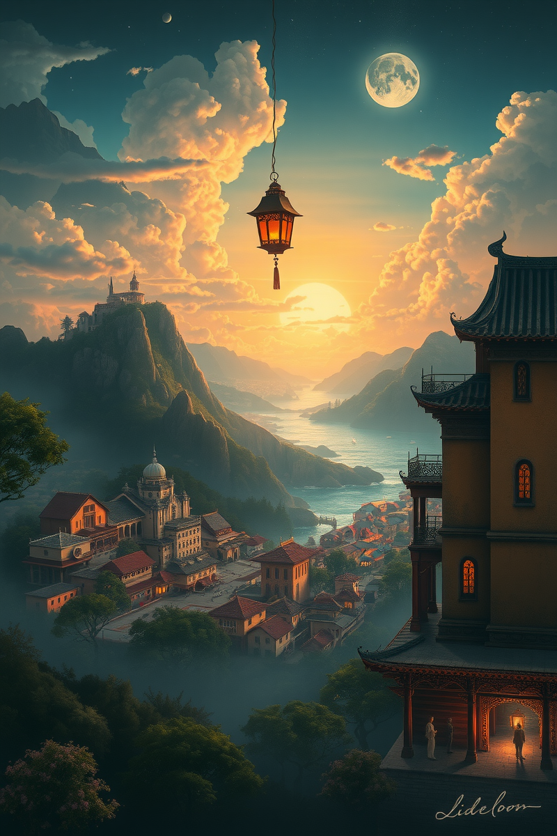 The dream lasted so long that it felt like a whole day had pas — A Lantern A Garden Behind A Wall