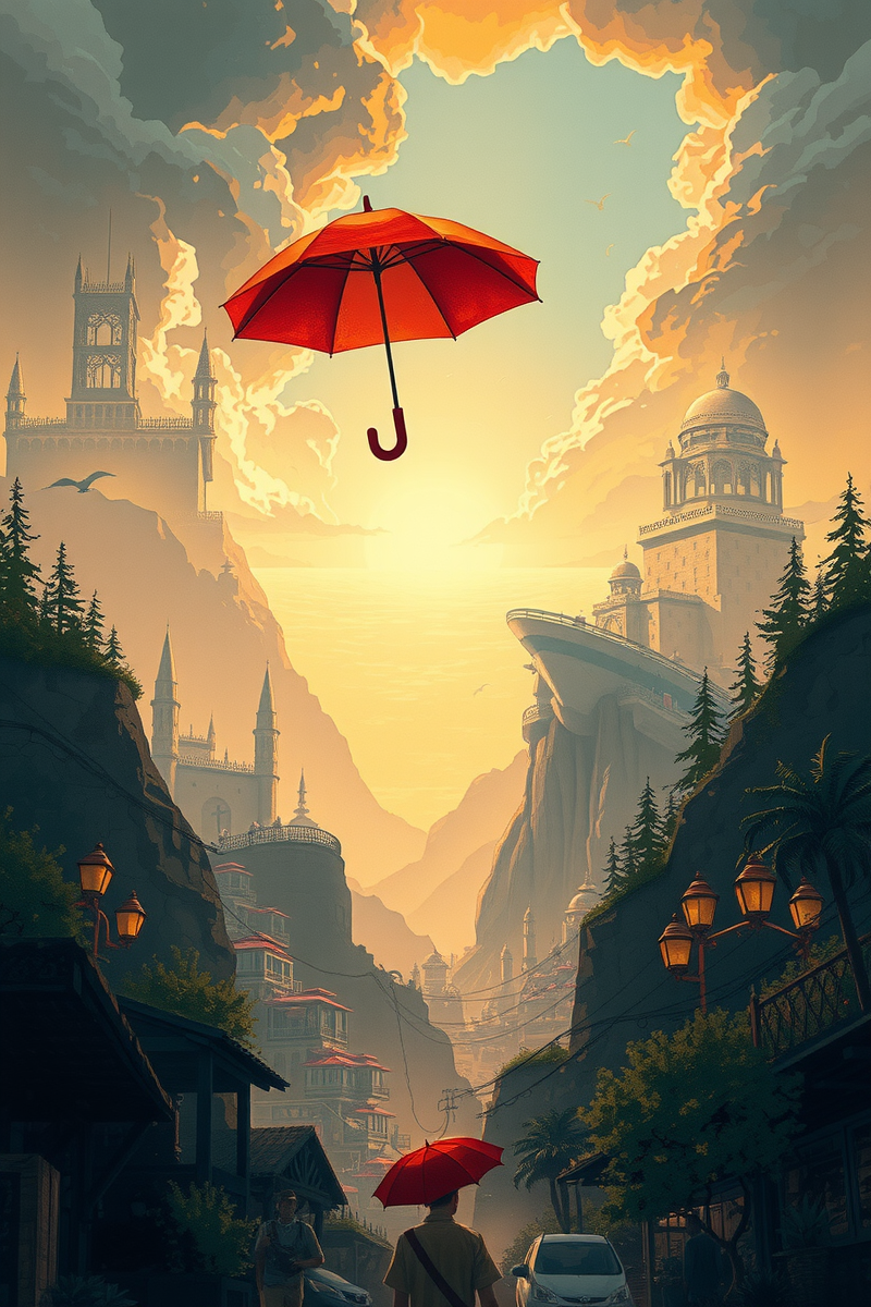The dream lasted so long that it felt like a whole day had pas — A Red Umbrella A Desert Market
