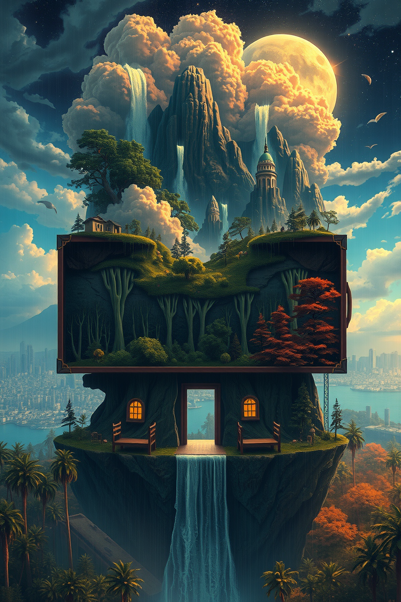 The dream lasted so long that it felt like a whole day had pas — A Suitcase Full Of Rain A Forest With Doors