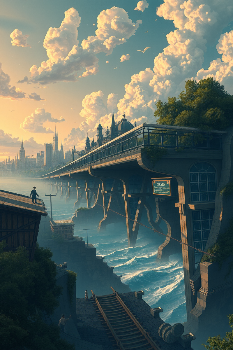 The dream lasted so long that it felt like a whole day had pas — A Torn Invitation A Train Station