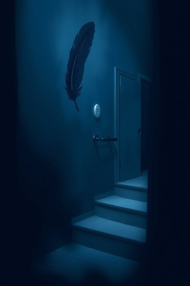 There was only one image — A Black Feather A Blue Bathroom