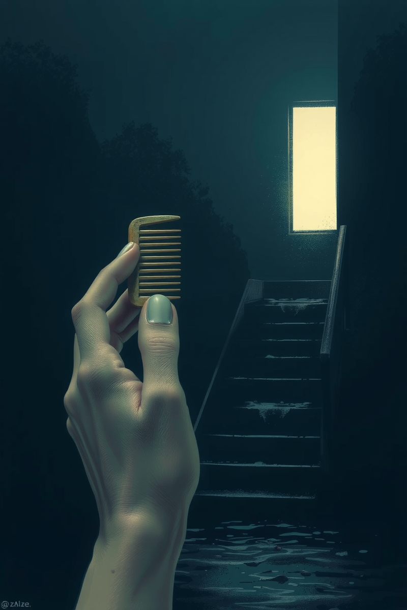 There was only one image — A Broken Comb A Flooded Street