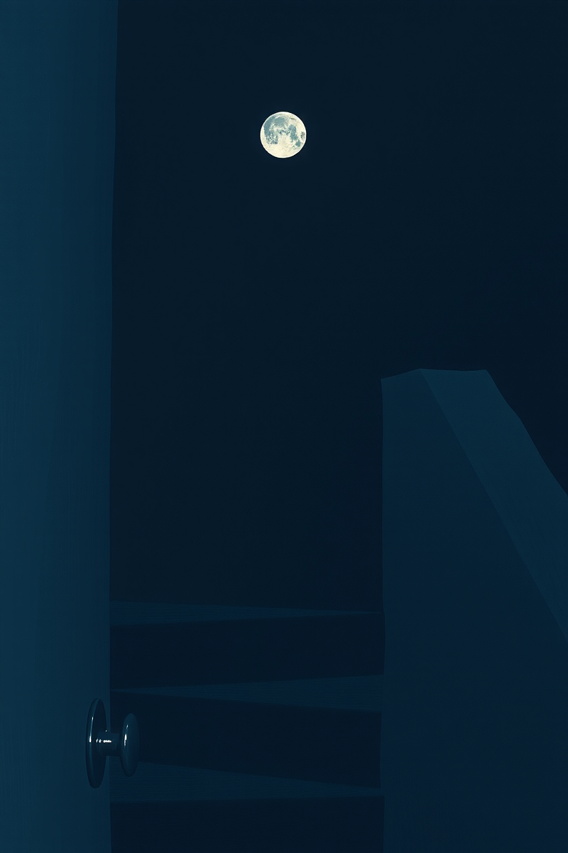 There was only one image — A Paper Moon A Dark Stairwell