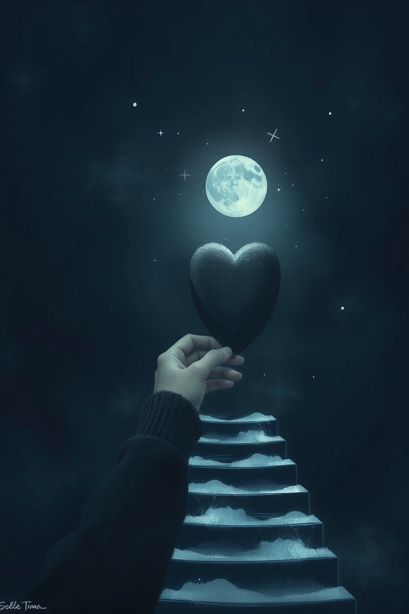 There was only one image — A Stone Heart A Field Under Snow