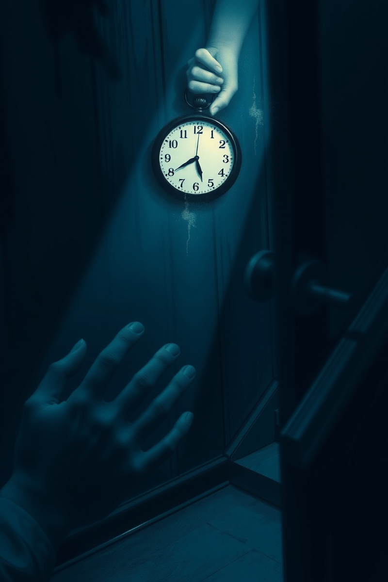 There was only one image — A Stopped Clock A Dark Stairwell