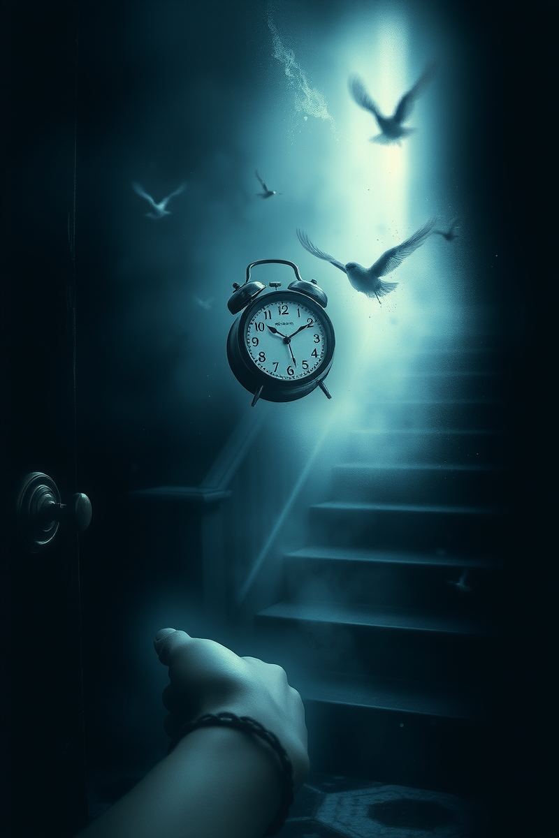 There was only one image — A Stopped Clock A Flooded Street