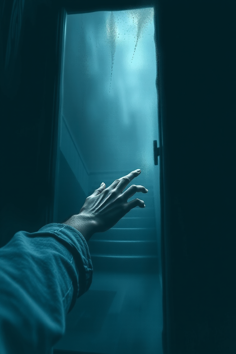 There was only one image — A Wet Letter A Dark Stairwell