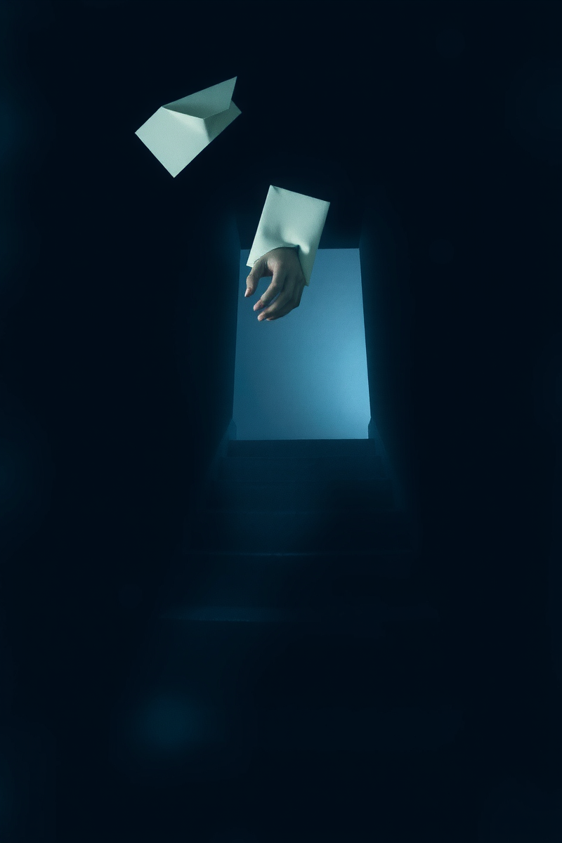 There was only one image — A Wet Letter A White Hallway