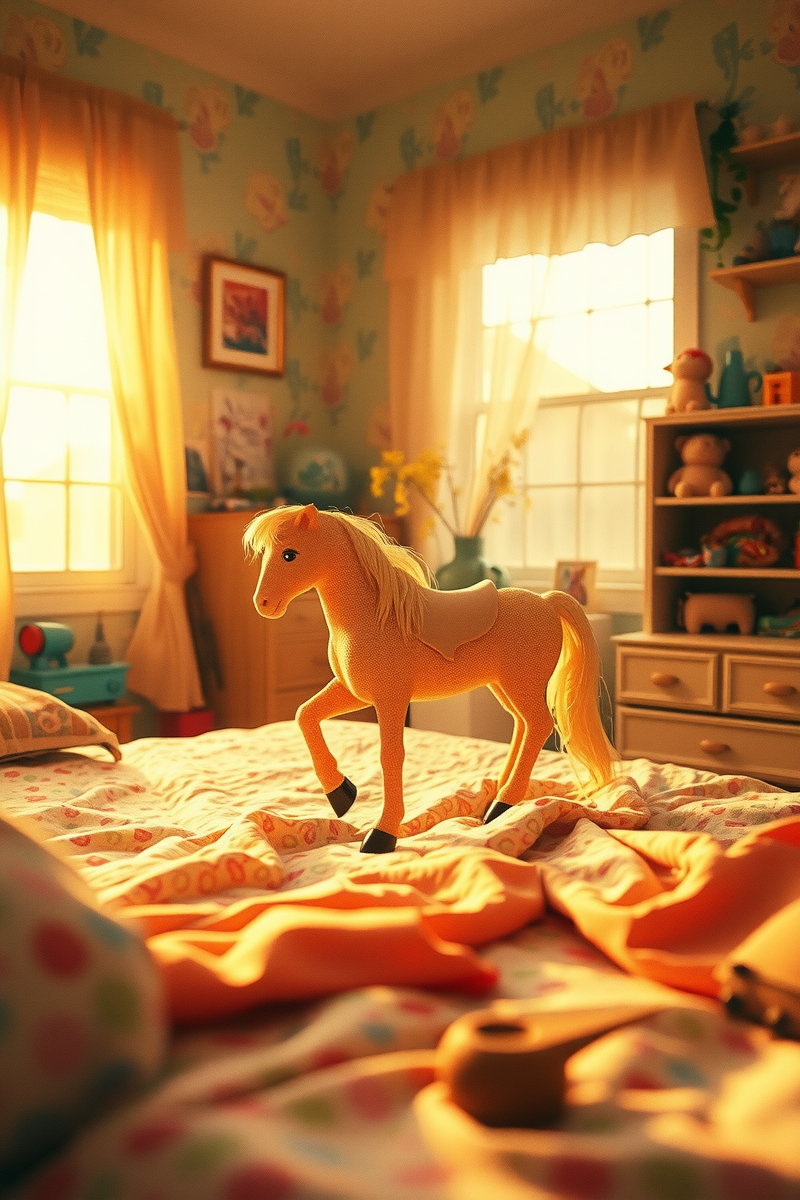 This is one of the first dreams I remember from childhood — A Toy Horse The Backyard After Sunset